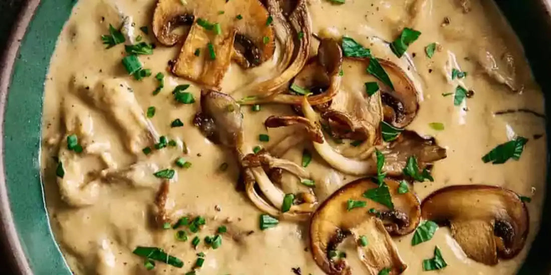 CREAMY MUSHROO CAULIFLOWER SOUP: Delicious Recipe