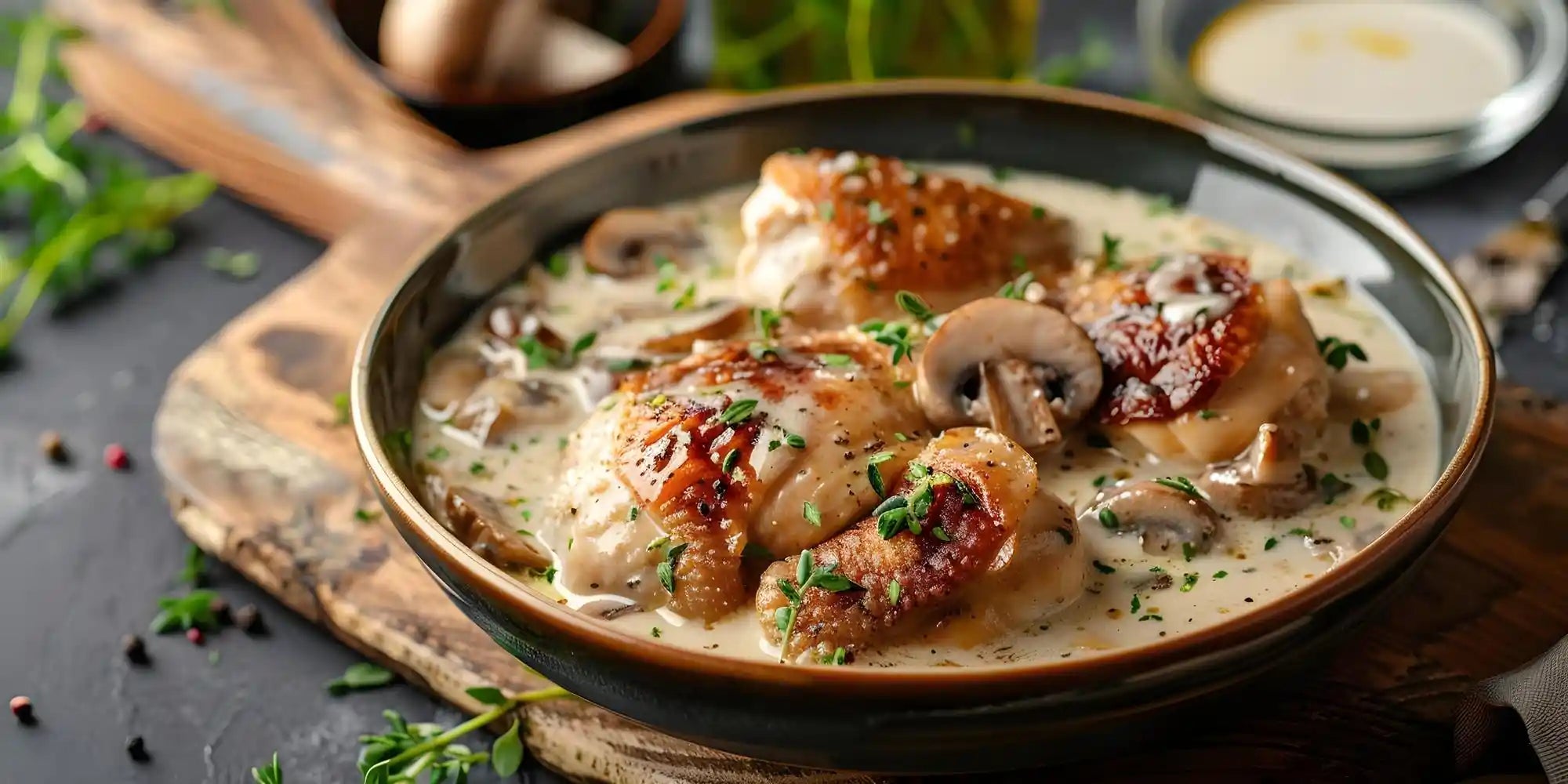 Chicken with Creamy Mushroom Sauce