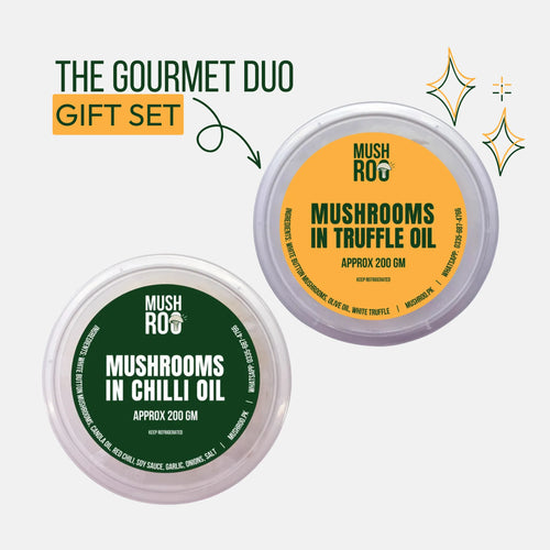 MUSHROOMS IN CHILLI OIL & TRUFFLE OIL (PACKAGE OF 2 BOXES)