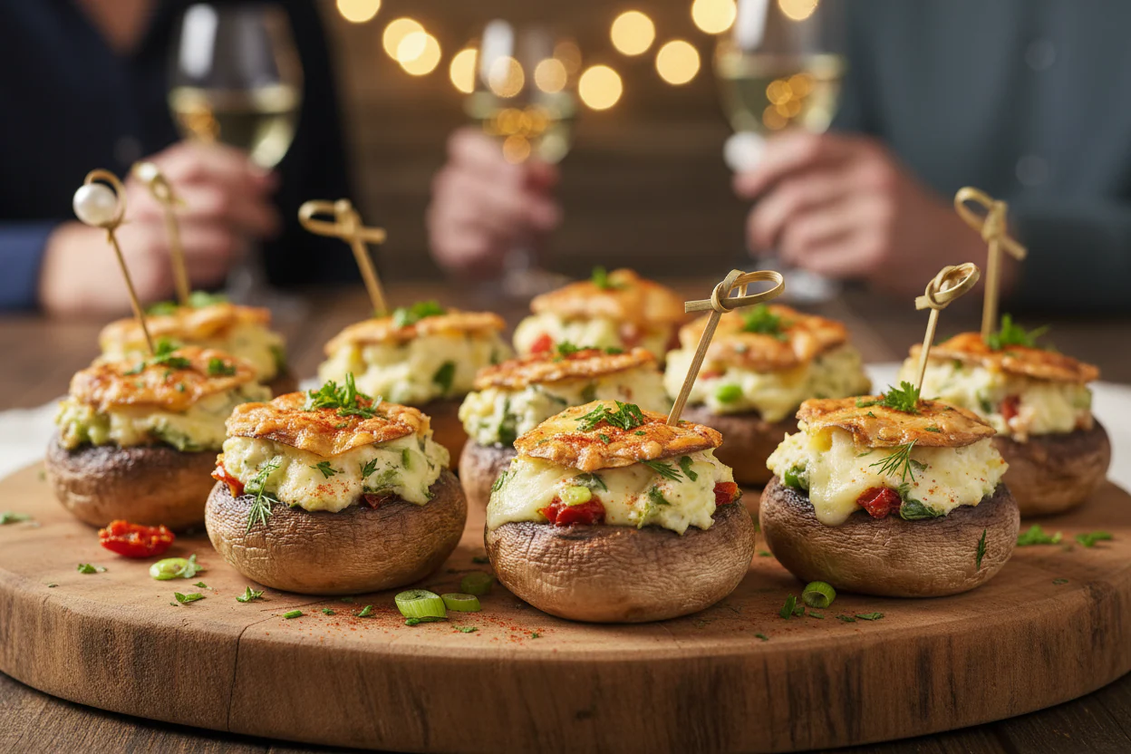 Easy Stuffed Mushrooms Recipe for Party Appetizers